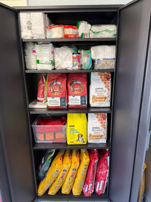 fully stocked pantry